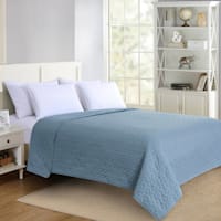 Blue Geometric Pinsonic Quilt, King