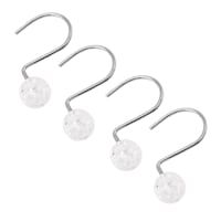 12-Piece Pearl Round Shower Curtain Hooks