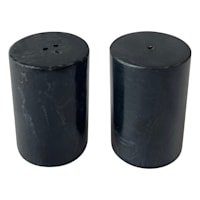 Crosby St. Black Marble Salt & Pepper Shakers