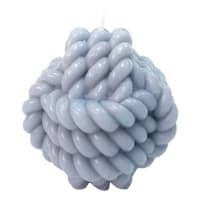 Ty Pennington Blue Knot Shaped Unscented Candle, 4"