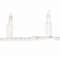 100-Count Warm White LED Mini Lights with White Wire