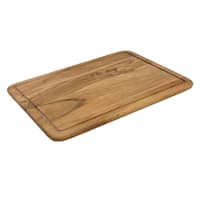 Round Edge Acacia Cutting Board with Oil Finish, Large