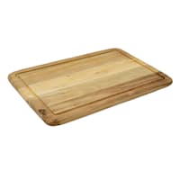 Round Edge Acacia Cutting Board with Teak Finish, Large