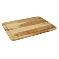 Round Edge Acacia Cutting Board with Teak Finish, Small