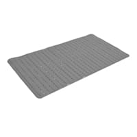 Woodsie Grey Bath Mat, 14.5x26.3
