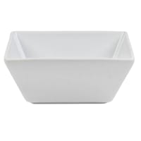 Super White Porcelain Hard Square Cereal Bowl, 6.5"