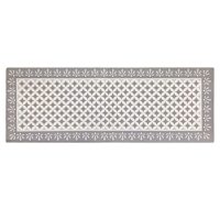 Grey & White Tile Border Kitchen Runner, 20x55