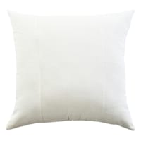 Crosby St. White Cotton Slub & Velvet Throw Pillow, 24"