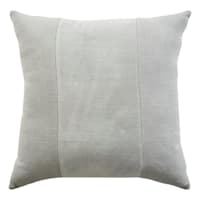 Crosby St. Grey Cotton Slub & Velvet Throw Pillow, 18"