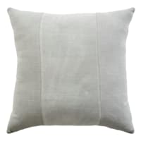 Crosby St. Grey Cotton Slub & Velvet Throw Pillow, 24"