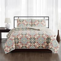 3-Piece Betsy Multicolor Quilt Set, Full/Queen