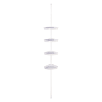 4-Tier Tension Shower Caddy White