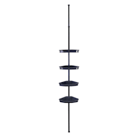 4-Tier Tension Shower Caddy, Grey