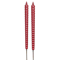 Sunny Club 2-Pack Red Citronella Flare Candle, 7.5oz