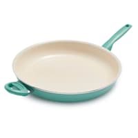 GreenPan Rio Jumbo Frypan with Helper Handle, Turquoise