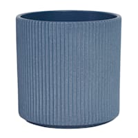 Indoor Zeb Navy Matte Pot, Small