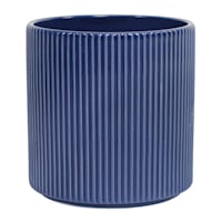 Indoor Zeb Navy Shiny Pot, Small