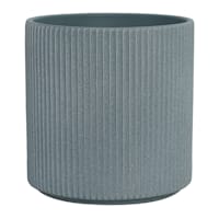 Indoor Zeb Blue Matte Pot, Medium