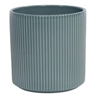 Indoor Zeb Shiny Blue Pot, Medium