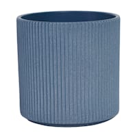 Indoor Zeb Navy Matte Pot, Medium