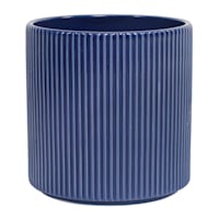 Indoor Zeb Shiny Navy Planter, Medium