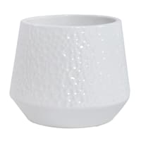 Indoor Ari Shiny White Pot, Small