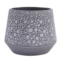 Indoor Ari Matte Grey Pot, Small