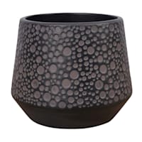 Indoor Ari Matte Black Pot, Medium