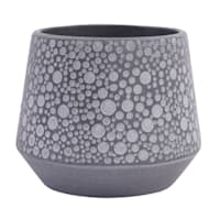 Indoor Ari Matte Grey Pot, Medium