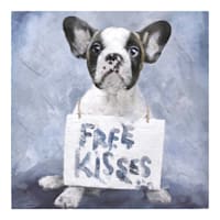 Free Kisses Frenchie Art, 8"