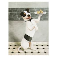Bone Appetit Dog Art, 6x8