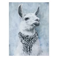 Hipster Llama Art, 6x8