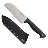 Farberware Edgekeeper Black Santoku Knife, 5"