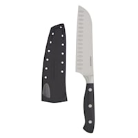 Farberware Edgekeeper Black Santoku Knife, 5"