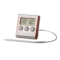 Taylor Digital Wired Probe Thermometer & Timer, Stainless Steel