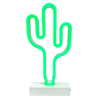 Neon Cactus Stand, 10"