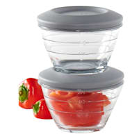 Anchor Hocking 4-Piece Glass Prep Bowl, 1 Cup