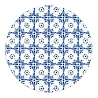 Blue Mosaic Melamine Salad Plate, 9"