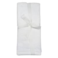 2-Pack White Cotton Hand Towels, 15x25