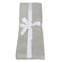2-Pack Grey Cotton Hand Towels, 15x25