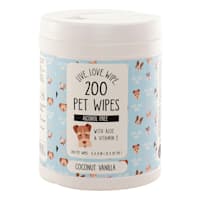200Ct Pet Wipes Canister Coconut Vanilla