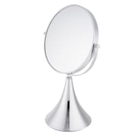Chrome Round 1X & 3X Table Mirror, 14.1"