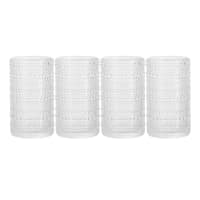 Set of 4 Clear Spectra Highball Glasses, 15oz