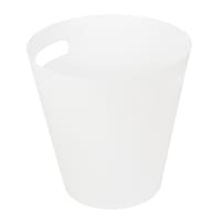 White Round Wastebasket, 5l