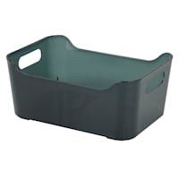 Clear & Black Storage Bin, Small