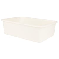 Kids White Storage Bin, Large