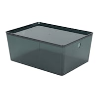 Clear & Black Storage Container, Large