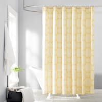 BSDHOME Moroccan Quatrefoil Mustard Yellow Bathroom Shower Curtain 36x72  inches 