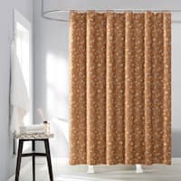 13-Piece Terracotta Nala Shower Curtain Set, 72"