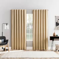 Arvid Gold Blackout Curtain Panel, 84"